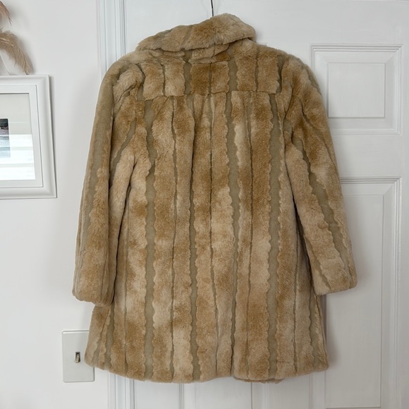 Juicy Couture Black and Tan Teddy Jacket Luxurious Plush Coat - Picture 5 of 5